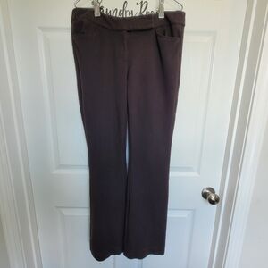 WHBM Pants Women's 6 Regular Black Mid Rise Boot Cut Dress Slacks Office Work